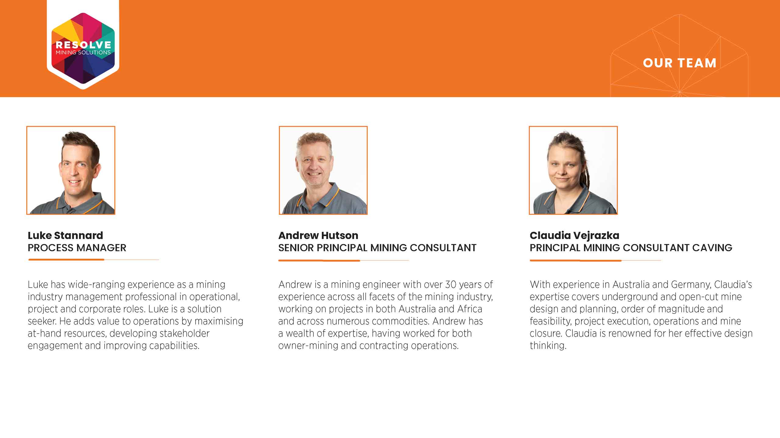 Resolve Mining Mining Professionals Consulting Services